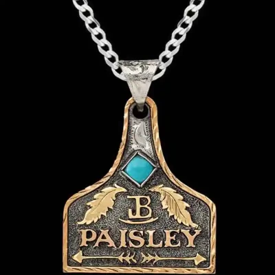 Milie Cow Tag Necklace